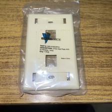 Quickport Wallplate with ID Windows 2-Port Ivory - Pack Of 19 picture