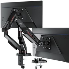 ARES WING Dual Monitor Arm for 17-35 Inch Flat Curved Arm, Black picture