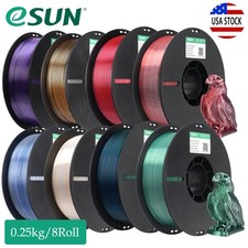 eSUN PLA Silk Magic 3D Printer Filament Shiny Silk Two Color 1.75mm 0.25KG/8Roll picture
