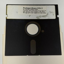 VTG Commodore 64 Package Library #2 by David Stidolph Software 5.25” Floppy Disk picture