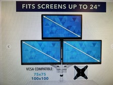 Mount It Full Motion Triple Monitor Desk Mount up to 24” picture