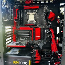 MOTHERBOARD/CPU ONLY. MSI X99A Godlike Gaming motherboard / Intel I7-5960x picture