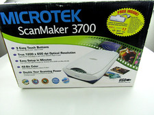Microtek Scanmaker 3700 Flatbed Scanner MAC/PC USB 1200x600 dpi 42 Bit Color NIB picture