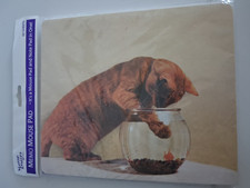 New Martin Designs MEMO MOUSE PAD 60 Sheets CAT with FISH Paper picture