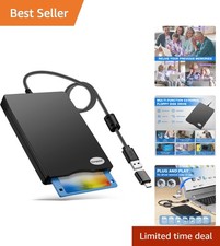 Portable 3.5-Inch USB Floppy Disk Reader: Relive Your Nostalgic Memories picture