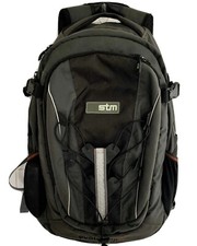 STM Evolution Medium M Laptop Travel Backpack Gray Black Padded Student Work picture