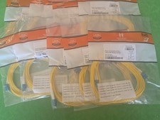 Singlemode Duplex LC/UPC LC/UPC Yellow Fiber Patch Cable 18 Feet NEW  10 Pack picture