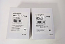 Lot of 2 - Kensington Mouse·in·a·Box USB Computer Mice M01215 K72356US picture