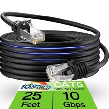 Versatile 25FT UTP Cat 6 Ethernet Cable - 10Gbps Data Transfer for Home & Office picture