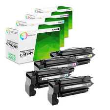 4Pk TCT Prem For Lexmark C792 C792X1KG C792X1CG C792X1MG C792X1YG Compatible picture