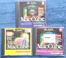 MAC CUBE Vol.1/2/3 (Mac, CD-ROM, Aztech) Arcade Games/Business Applications HTF picture