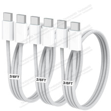 60W Fast Charging USB C to USB C Type C Cable Data Lead for MacBook Samsung S24 picture