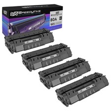 SPEEDY 4PK Replacement for HP 80A Toner Cartridge CF280A 80X CF280X SY Black picture