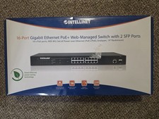 Intellinet 16-Port Gigabit Ethernet PoE+ Web-Managed Switch with 561341 picture