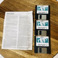 Adobe Pagemill Version 2.0 for Mac Macintosh Vtg Software 3 Disks 1 2 & 3 picture