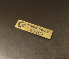 Commodore Amiga 1200 Logo / Sticker / Badge brushed aluminum 49 x 13 mm [263b] picture
