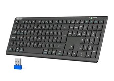TECKNET Bluetooth Keyboard Rechargeable, 4-Device Free Switching (2.4G+BT),... picture