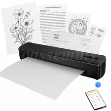 Thermal Printer Wireless Inkless Portable  Printer Support Letter & A4 LOT picture