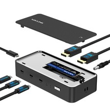 USB4 Docking Station 5-in-1 Dock Triple 4K Display 100W PD with M.2 Enclosure picture