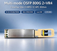 800Gb/s OSFP‑2*VR4 Fiber Optic Module 850nm MMF MPO‑12 100m OM4 With DDM picture