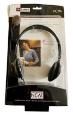 LABTEC C-322 STEREO HEADSET/BOOM MICROPHONE FOR PC VOICE ACCESS NEW IN BOX picture