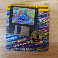RARE Vintage 1997 AOL America Online 3.0 Floppy Disk SEALED Playboy Insert picture