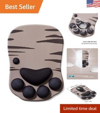 Cute Cat Paw Silicone Gel Mouse Mat with Non-Slip Support for Gamers & Workers picture
