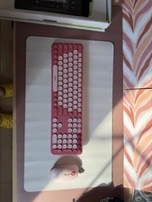 seenda Wireless Bluetooth Keyboard and Mouse Combo, COE202 Round Cute Keycaps picture