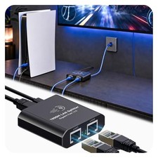 Ethernet Splitter 1 to 2 Mini Gigabit Internet Switch 1 in 2 Out LAN and RJ45 Po picture