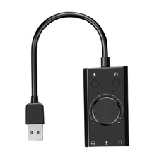New ORICO USB Sound Card For Microphone Earphone 2 in1 With 3 Port Output Volume picture