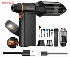 BS500M 2 in1 Magnetic Compressed Air Duster,Electric Air Duster|300000RPM Vacuum picture