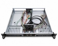 1U Rackmount Server Case for 2x Micro-ITX mITX Motherboard System, 2 x 220W PS picture