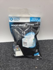Tech Commercial Electric CAT3 Voice Grade Jacks 10 Pack WHITE picture
