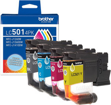 Genuine LC5014PK 4-Pack (1 Each Of) Standard Yield Black, Cyan, Magenta, and Yel picture