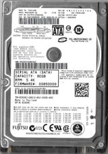 Fujitsu MHZ2080BH G2 80GB Sata Hard Drive P/N: CA07018-B30200DL F/W: 00850009 picture