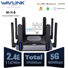 AX6000 WiFi 6 Mesh Router 8 Antennas Dual 2.5G Ports AI QoE & VPN for Business picture