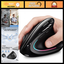 Ergonomic Wireless Bluetooth Vertical Mouse - 3-Device Connection, Comfortable G picture