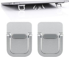 2PCS Silver Portable Self-Adhesive Keyboard Risers for 10-18 Inch Laptops picture