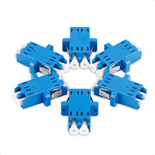 Cable Matters 6-Pack LC to LC UPC Duplex OS2 Single Mode Fiber Adapter picture