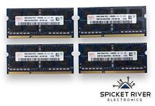 Lot of 4 - Hynix HMT351S6CFR8C-H9 4GB 2Rx8 PC3-10600S Laptop RAM Memory picture