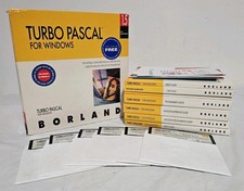 Borland Turbo Pascal for Windows 1.5 Software Vintage / 6 Books Plus Diskettes  picture
