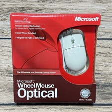 Microsoft Wheel Mouse Optical Mouse: PC/MAC USB PS2 NOB picture