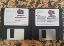 1995 COMPUSERVE WinCIM 2.0.1 Installed 3.5 Floppy Disks 2 Vintage  picture