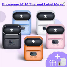 Phomemo M110 Thermal Label Printer Bluetooth Portable Barcode Sticker picture