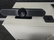 Logitech Meetup 4K Video Conferencing Camera, mount plate, Power, Controller. picture
