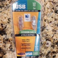 Belkin USB Extension Cable 10ft 3m A Plug/A Receptacle Gold Plated picture