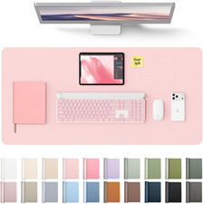 Ysagi Leather Desk Protector, Office Mat, Large Mouse Mat, Non-Slip PU Leather B picture