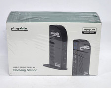 Plugable 13-in-1 USB-C Triple Monitor Docking Station (UD-ULTCDL) - New Sealed picture