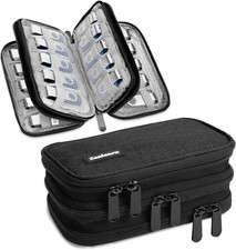 USB Flash Drive Case Organizer Holds 30 Pcs, Black picture