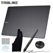 TABLIKE Graphics Drawing Tablet 8192 Levels Battery-Free Stylus 8 Nibs USB-C picture